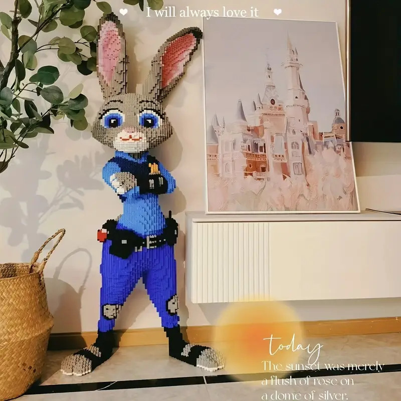 Khối Đồ Chơi Judy Sĩ Quan Cảnh Sát Nick Fox Đồ Chơi Gạch Hội Trẻ Em Giáo Dục Handmade Quà Tặng