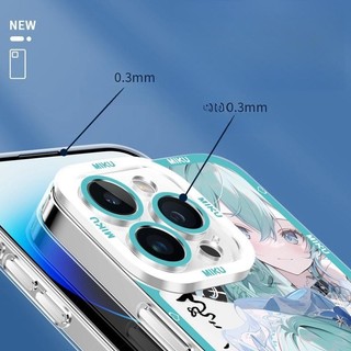 Ốp Lưng Cho IPhone 11 Pro MAX 6 6S 7 8 Plus X XS MAX XR 13promax 14promax CellAnime Hatsune Miku Vỏ Điện Thoại Hoạt Hình Silicon Mềm Mại Dễ Thương Trong Suốt Hợp Thời Trang