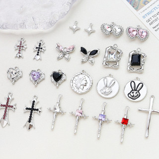 Mới Trung Quốc Ngọt Ngào Mát Hợp Kim Mặt Dây Chuyền DIY Handmade Trang Sức Vòng Cổ Bông Tai Mặt Dây Chuyền Phụ Kiện