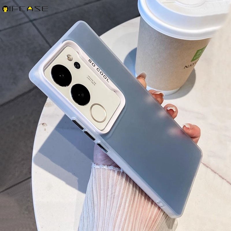 Dành Cho Vivo V30 V29 V27 V25 Pro V29e V27e V25e 5G Ốp Lưng Điện Thoại Laser Sáng Bóng Lấp Lánh Kinh Doanh Mờ Mờ Sang Trọng Bé Trai Bé Gái Đen Trắng Bạc Vỏ Đơn Giản Ốp Lưng