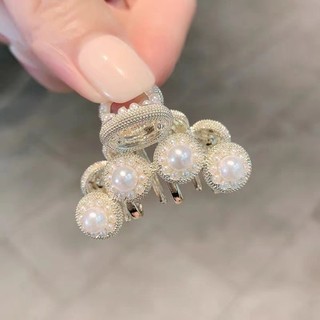 Mauropoli [Sẵn sàng] Phong cách mới Ngọc trai Tòa án Pháp Kẹp nhỏ Kẹp tóc nửa đầu Mũ đội đầu cao cấp Kẹp tóc Top Kẹp lưng Đầu đuôi ngựa