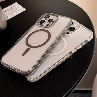 Ốp Điện Thoại Tpu Từ Tính Trong Suốt Cho IPhone 15 15pro Max 13 Mini 14 14pro 14max 12 11 Pro Max IX XR SE2 Plus Bìa Cứng p2