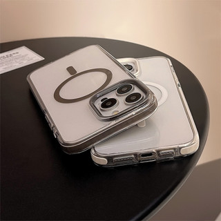 Ốp Điện Thoại Tpu Từ Tính Trong Suốt Cho IPhone 15 15pro Max 13 Mini 14 14pro 14max 12 11 Pro Max IX XR SE2 Plus Bìa Cứng p2