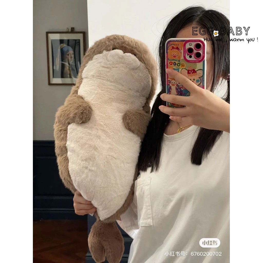 Lớn Lười Otter Sang Trọng Búp Bê Mềm Cói Gấu Bông Sang Trọng Đồ Chơi Nhồi Bông Biển Sư Tử Động Vật Ngủ Ôm Gối Trẻ Em Bé Trai Bé Gái Quà Tặng Sinh Nhật
