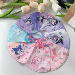 Mặt nạ Kuromi hoạt hình 3D 3PLY cho trẻ 3-12 tuổi, bao bì độc lập, dùng một lần, kiểu 4D