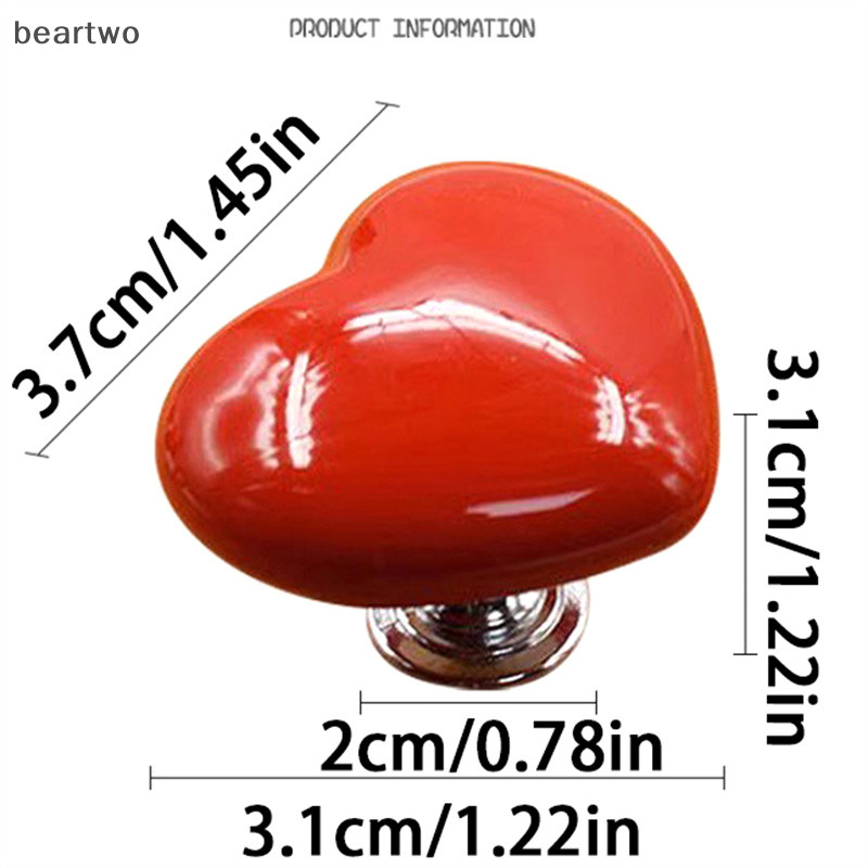 < Beartwo > Tay cầm Nút ép vệ sinh Hình trái tim Đẩy vệ sinh Trang trí phòng tắm Máy ép trái cây Nút thoát nước Dụng cụ gia đình Đẹp