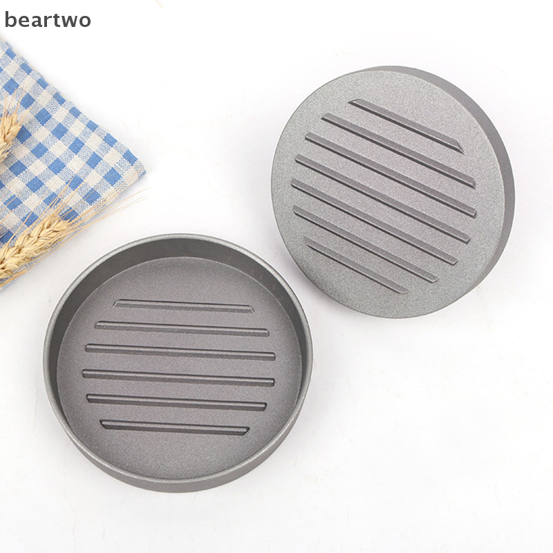 < Beartwo > Khuôn Hamburger Tròn Chất Lượng Cao Hợp Kim Nhôm Hamburger Thịt Bò BBQ Burger Thịt Báo Chí Thịt Khuôn Thực Phẩm Nhà Bếp Đẹp