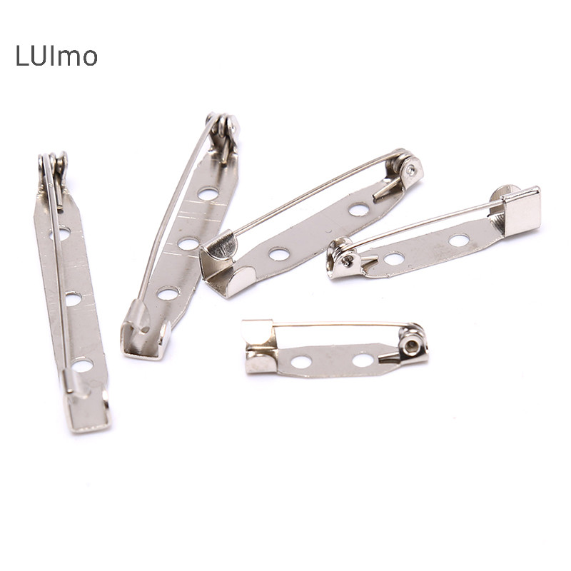 Luimo 10 Chiếc Thổ Cẩm An Toàn Bắt Thanh Khóa Chân Lưng Đế Trang Sức Phát Hiện Thủ Công DIY SBS