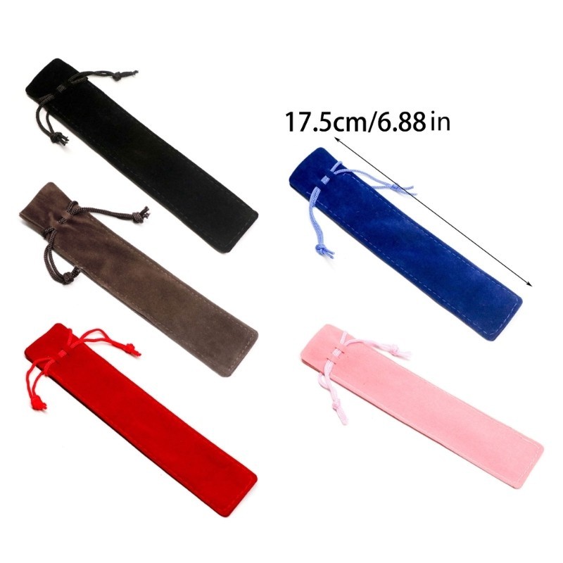 1  Velvet Pen Pouch Drawstring Pen Pouches Pen  Bag Single Pen Holder