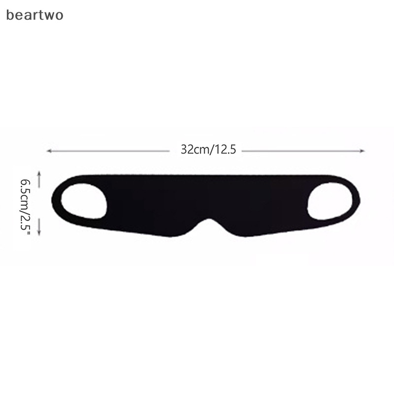 < Beartwo > Mặt nạ mắt lụa băng mỏng di động chặn ánh sáng cho du lịch mùa hè Ngủ bịt mắt có dây đeo treo tai Unisex Miếng dán mắt đẹp