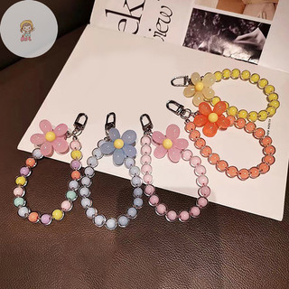 Twe 1Pc Hoa Nhiều Màu Sắc Đính Hạt Điện Thoại Di Động Dây Đeo Quyến Rũ Dây Xích Nữ Cô Gái VN