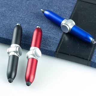 Sáng Tạo Dạ Quang Đầu Ngón Tay Con Quay Con Quay Ánh Sáng Bút Bi Bút Stylus Đa Năng Boring Giải Nén Bút