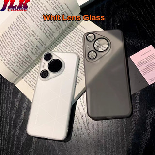 [JLK] Ultra Thin Matte Magnetic Phone Case with Camera Lens Glass Protector for Huawei Pura 70 Ultra P70 Pro Transparent Shockproof Hard Cover