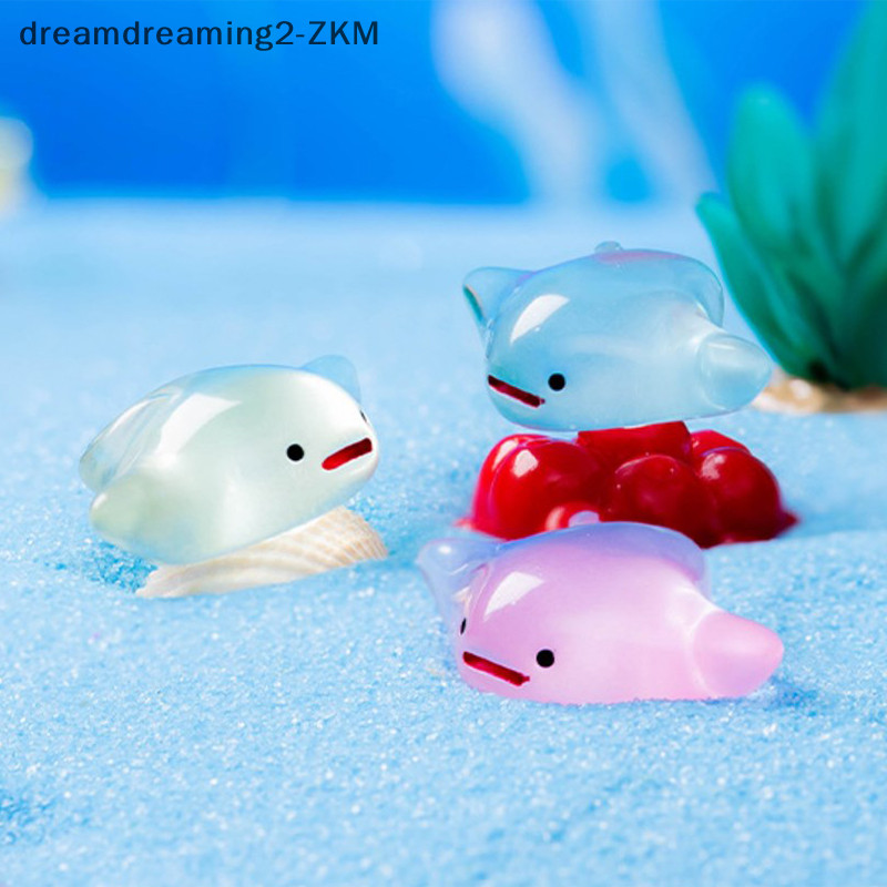[dreamdreaming] Phim hoạt hình Dạ quang Manta Ray Trang trí Mặt dây chuyền động vật phát sáng Phong cảnh vườn vi mô Đồ chơi DIY Trang trí thủ công cá [zkm]