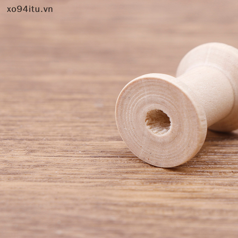 Xoitu 10 Chiếc Vintage Cuộn DIY Cuộn Người Tổ Chức Cho May Ruy Băng Twine Gỗ Thủ Công Dụng Cụ Ren Dây Cuộn Dụng Cụ Làm Việc VN