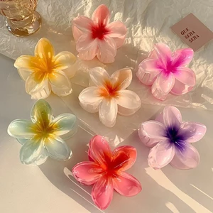 Kẹp tóc hoa sứ hoa ly AAA iLita càng cua đẹp cho nữ đẹp hottrend nhiều màu sắc phong cách Hawaii, cặp búi tóc màu