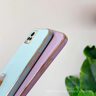 Vivo V2022 V2023 V2024 V2025 V2108 1933 1920 1919 1907 1819 1831 Soft Silicone Straight Edges Luxury Plating Phone Case 995R