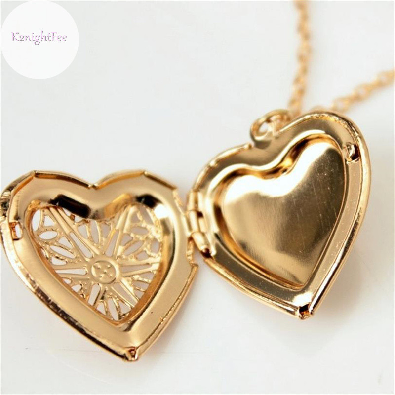 K2nightfee Hình Trái Tim Rỗng Mặt Dây Chuyền Vòng Cổ Mở Khóa Dây Chuyền Nữ Trang Sức Quà Tặng VN