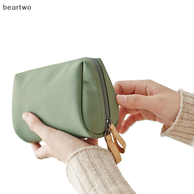 < Beartwo > Túi đựng đồ trang điểm dung tích lớn chống thấm nước Túi đựng đồ du lịch nhiều màu Túi đựng mỹ phẩm phân vùng Túi xách Túi môi đẹp