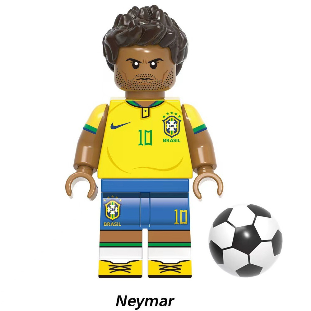 SQ3 World cup Messi Mbappe Cristiano Ronaldo Kane Neymar Đồ chơi lắp ráp trẻ em Khối xây dựng quà tặng QS3