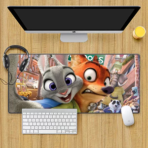 Zootopia Mousepad HD In Máy Tính Game Thủ Khóa Cạnh Chống Trơn Trượt Miếng Lót Chuột XXL90x40cm Bàn Phím PC Để Bàn Pad