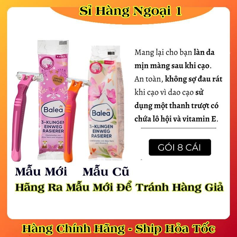 [CÓ CHE TÊN] Dao cạo Balea 2 và 3 lưỡi kép dùng cạo lông body & Bikini đầu xoay linh hoạt của Đức- Mẫu mới Đủ Bill