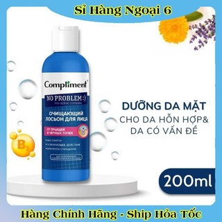 [DATE MỚI] Toner BHA Compliment No Problem làm sạch sâu, kiềm dầu, giảm mụn, mờ thâm 200ml của Nga