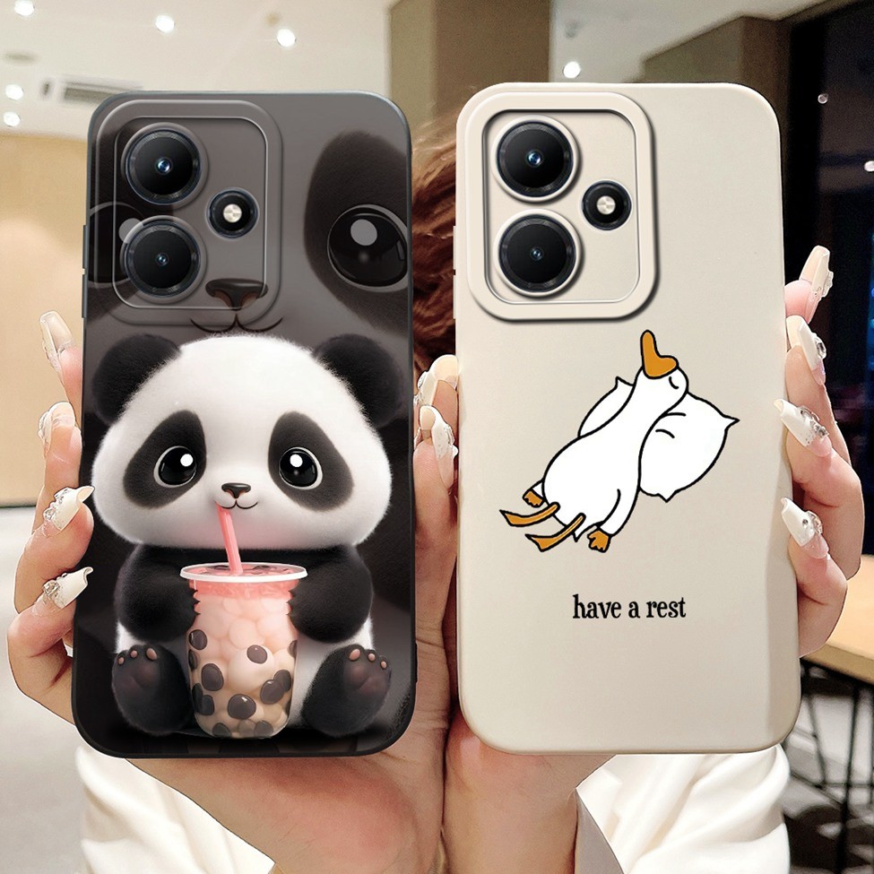 Ốp lưng Redmi 12 5G 12R 5G Thẩm Mỹ Thời Trang Dễ Thương Gấu Trúc Sơn Ốp Lưng Redmi 12R 5G Ốp lưng 6.79 ''