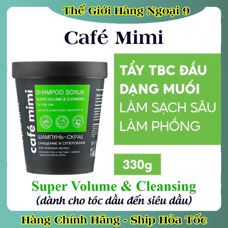Dầu gội – Tẩy da chết đầu Cafe Mimi Làm sạch sâu, tóc bồng bềnh và mọc tóc 330gr của Nga