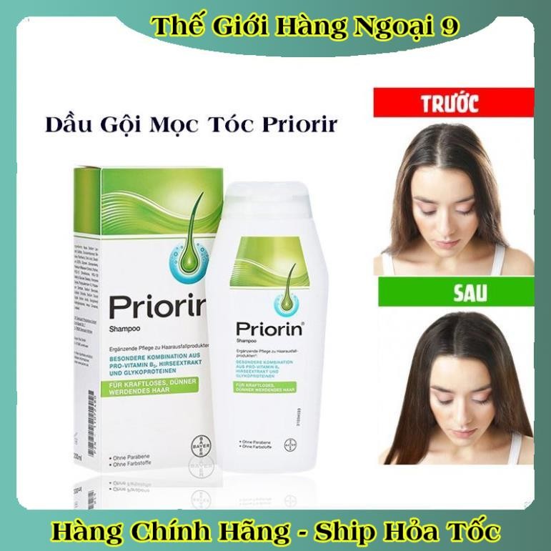 Dầu gội Priorin giúp mọc tóc dành cho tóc rụng yếu và mỏng - Nội địa Đức Đủ Bill
