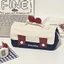 Túi văn phòng phẩm nơ GREAT, Flip Cover Bút chì nhiều lớp thời trang, Túi lưu trữ di động dễ thương đa chức năng