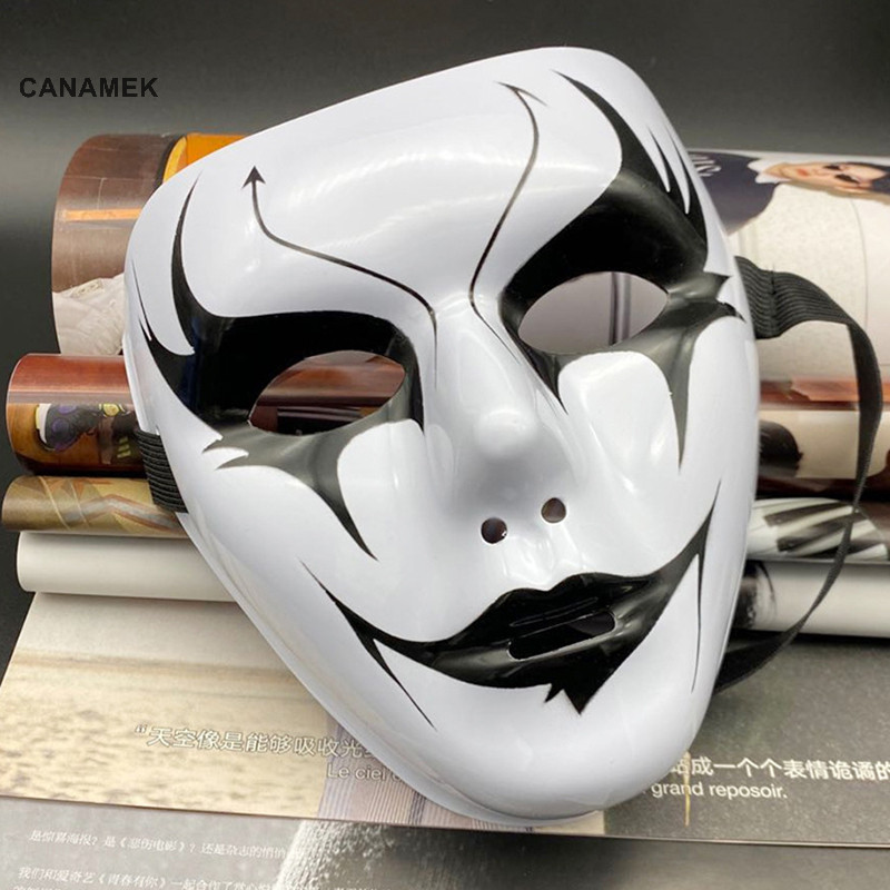 Canamek 1 Hip Hop Người Lớn Tay Trắng Dạo Phố Khiêu Vũ Nam Người Lớn Mặt nạ Halloween Đạo Cụ Hóa Trang Mặt nạ Toàn Mặt nạ CSF