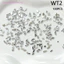 50 / 100 Chiếc Móng Tay Nghệ Thuật Kim Cương Giả Thủy Tinh Pha Lê Flatback Hình Hỗn Hợp Lấp Lánh DIY Phụ Kiện Làm Móng Tay [Làm Đẹp]