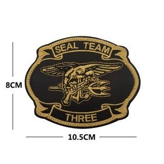 Patch_velcro đặc nhiệm SEAL TEAM dán quần áo_ba lô túi xách _retro