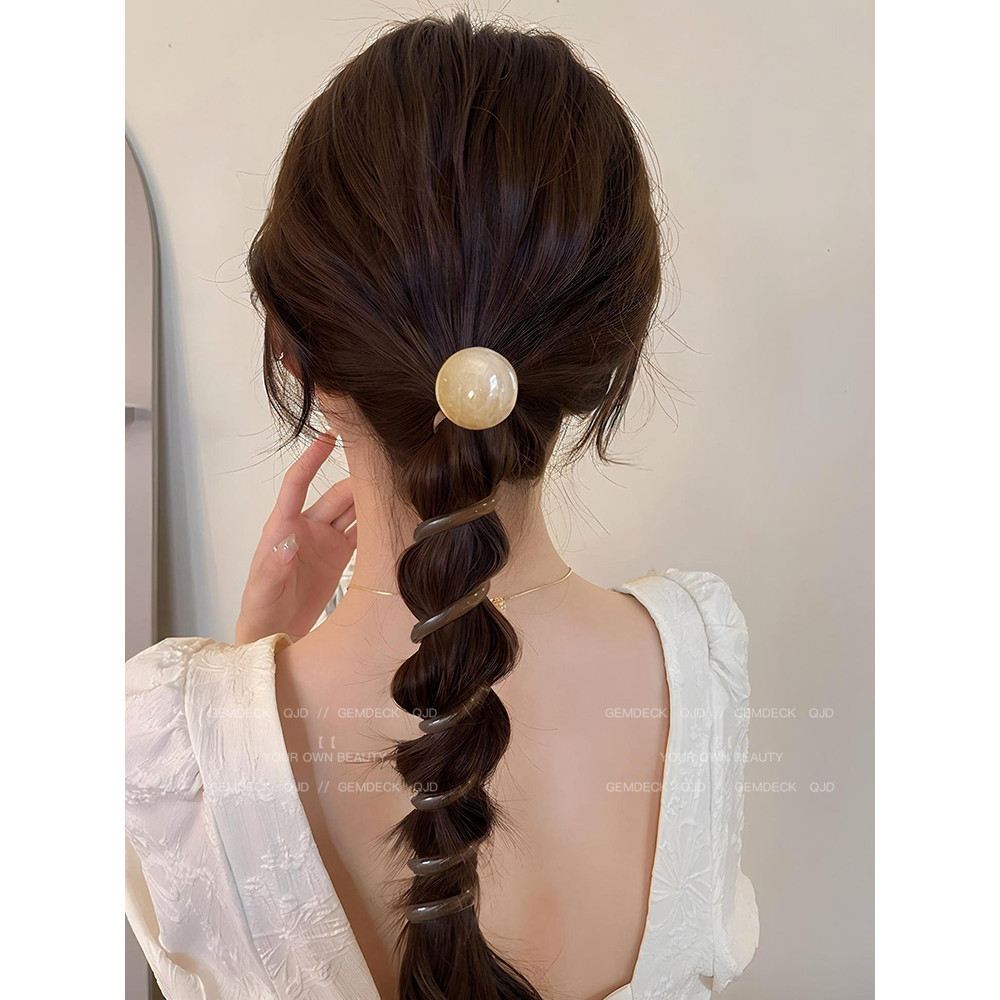 2026 Phong Cách Mới Đơn Giản Cao Cấp Dây Buộc Tóc Retro Dây Điện Thoại Người Phụ Nữ Dây Buộc Tóc