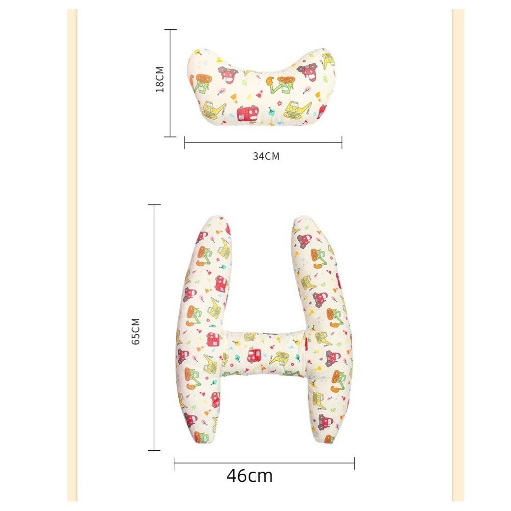 Gối ngồi ô tô WOODNEST, Gối cổ hình chữ H nghỉ ngơi, Đầu ngủ an toàn siêu mềm hoạt hình Hỗ trợ trẻ em