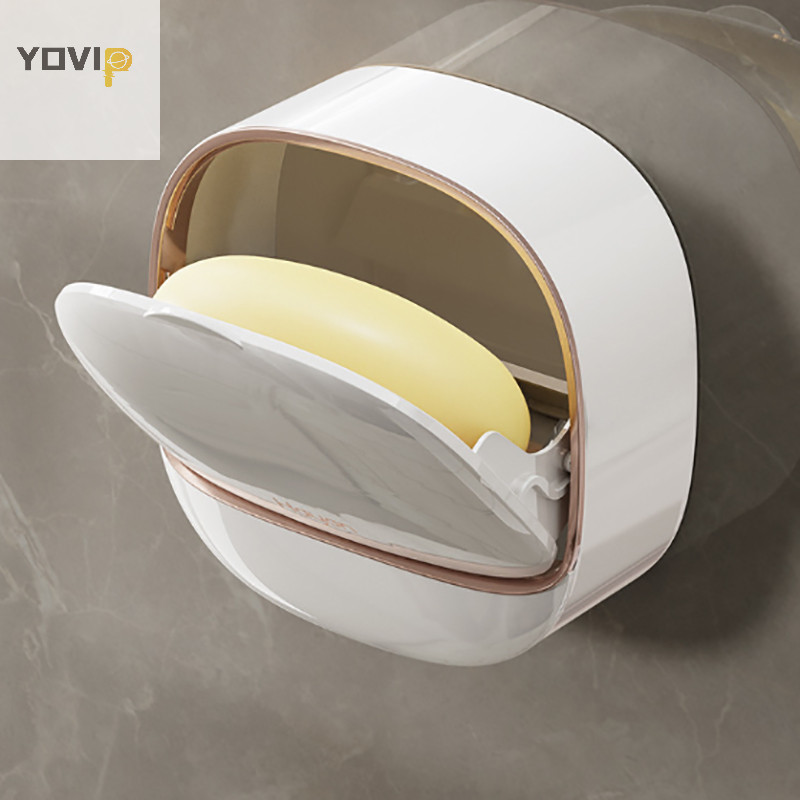 Yovip 1 Hộp Xà Phòng Đấm Miễn Phí Hộp Xà Phòng Treo Tường Hộ Gia Đình Thoát Nước Cao Cấp Lưu Trữ Phòng Tắm Vệ Sinh Xà Phòng VN