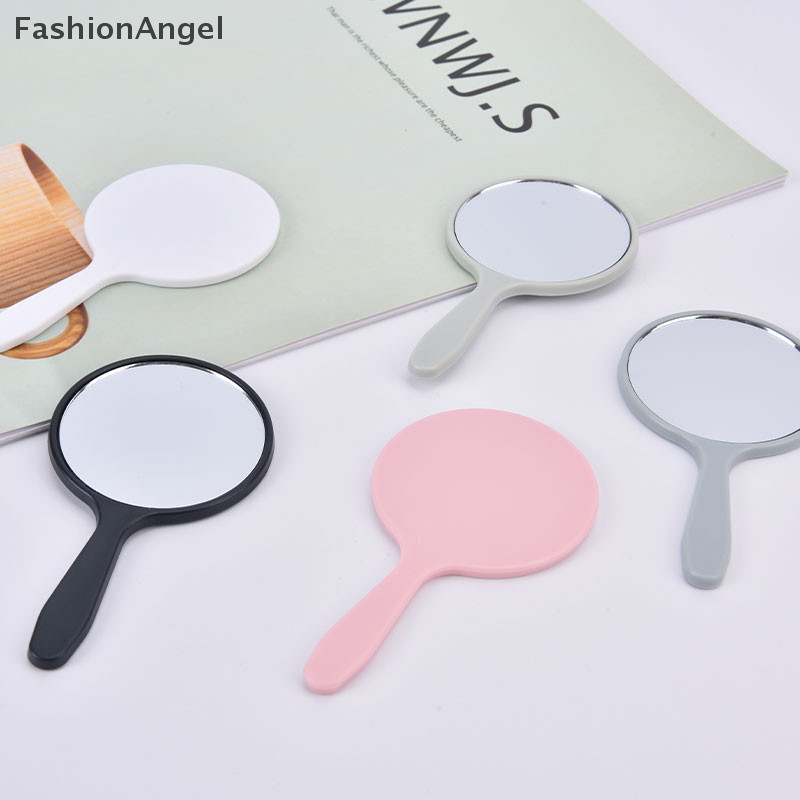 Gương trang điểm cầm tay FashionAngel Gương trang điểm tròn có tay cầm Gương tay Mỹ phẩm TH