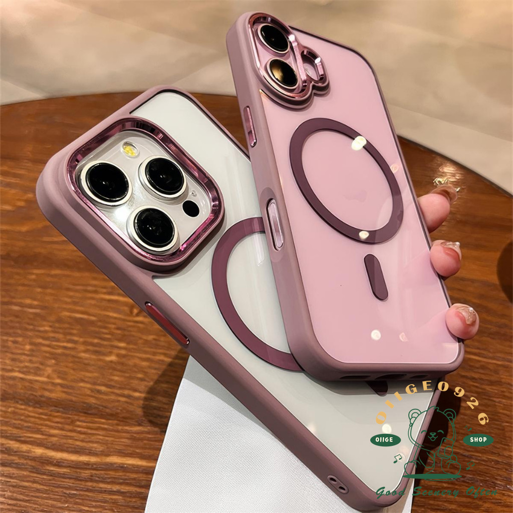 Ốp điện thoại từ tính cảm giác Acryli iphone15 Pro Max 14 13 cho vỏ iPhone vỏ mềm silicon TPU chống sốc