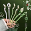 Lily of the Valley Kẹp Tóc Mới Trung Quốc Sườn Xám Kẹp Tóc Nữ Cảm Thấy Kẹp Tóc Cổ Giả Ngọc Mũ Đội Đầu Mùa Xuân
