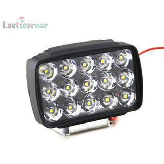 [Lostcorner] Đèn pha xe máy 15 LED 1000LM Motos ATV UTV Scooter Lighg [Mới]