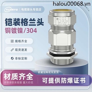 Đồng Mạ Niken Giáp Cáp Niêm Phong Khớp Chống Thấm Nước Kẹp Đầu Gran Niêm Phong Đôi Biển Chống Cháy Nổ Làm Đầy Chữ G3 / 4