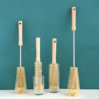 Cọ Vệ Sinh Bình Nước / Cà Phê / Các Loại Chai, Có Cán Bằng Gỗ Hình Tiện Dụng ALINE
