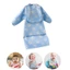 Yoo dài tay không tay ghế cao cho ăn Coverall mềm mại thoải mái Yếm cai sữa