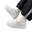 Giày Sneaker Nữ Đế Bằng Cổ Thấp Thời Trang Thu Đông 2023, Màu Trắng