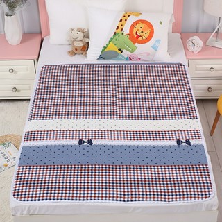 Tấm lót chống thấm cho bé, Thảm lót chống thấm  3 lớp size to cho bé 80x120CM SUNND