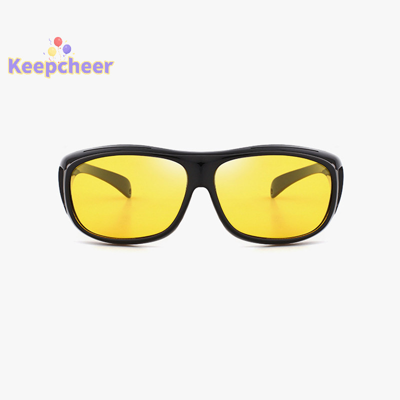 [Keepcheer] Kính râm tầm nhìn ban đêm Kính lái xe ban đêm Kính lái xe Unisex Kính râm chống tia cực tím Kính mắt Quà tặng [Mới]