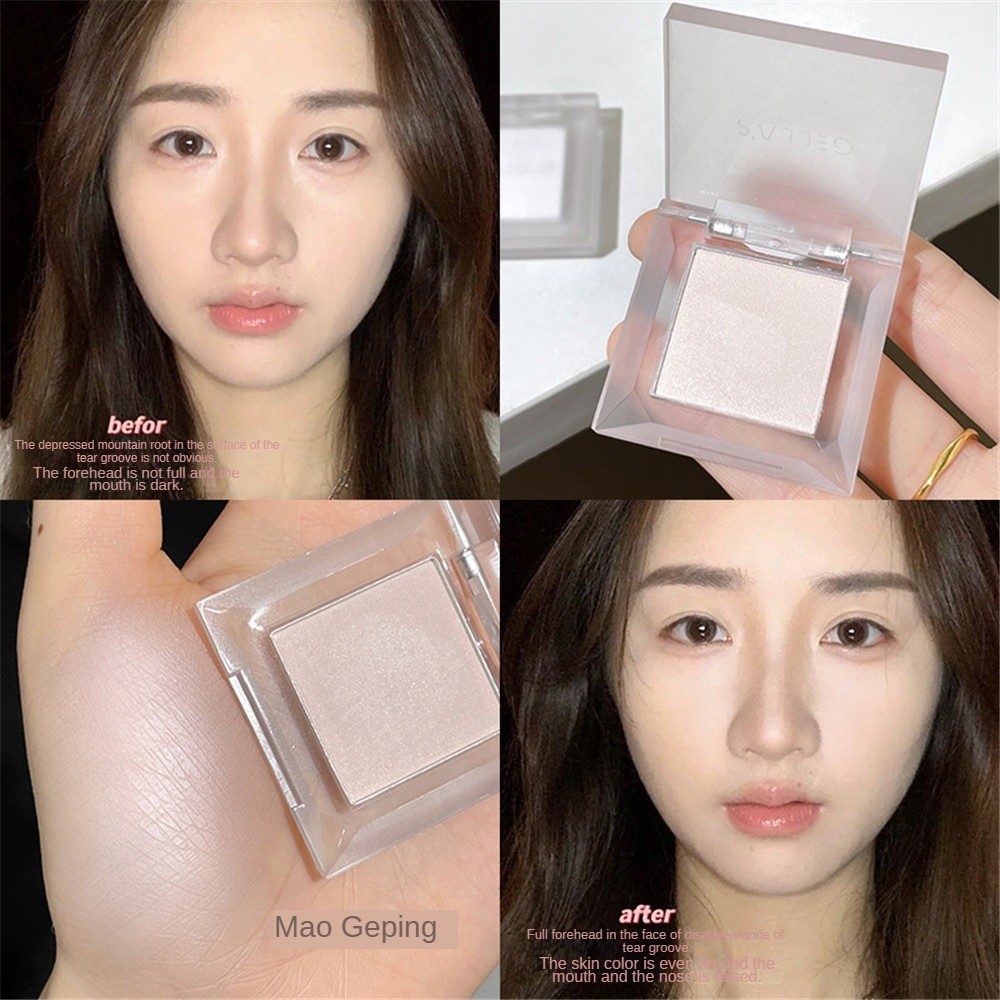 Ảnh Gellas Highlighter Powder Highlight Contour Cream Face Brightens The Tear Groove Face Contouring Not Easy To Fly Powder 3