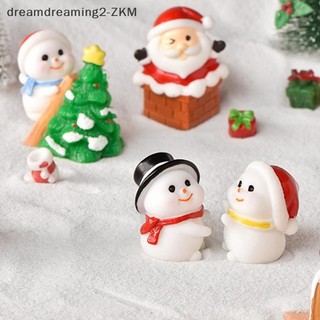[Dreamdreaming] Đồ trang trí Giáng sinh bằng nhựa dễ thương Phim hoạt hình Ông già Noel Người tuyết Máy tính để bàn Đồ trang trí nhỏ Bức tượng thu nhỏ Trang trí máy tính để bàn văn phòng [zkm]