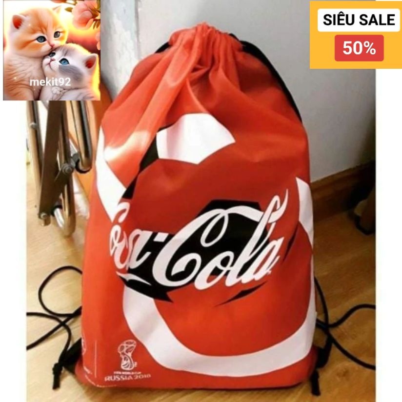 túi rút cocacola - balo rút cocacola 44*35cm | Shopee Việt Nam